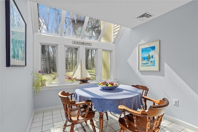 sunroom with visible vents