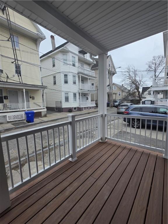 deck featuring a porch