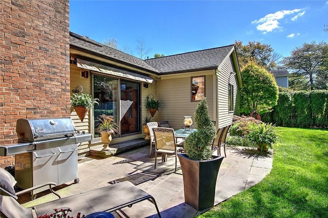 21 Fesser Ave, Bristol, RI 02809 - view of patio / terrace featuring outdoor dining space and a grill