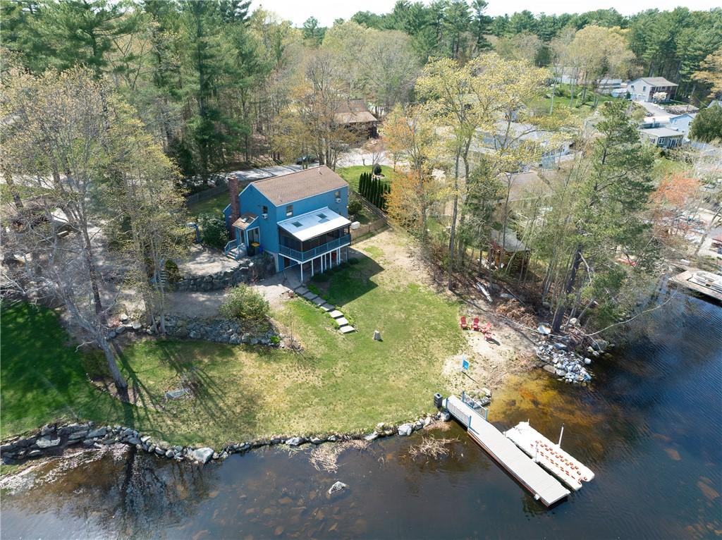 79 Lake Dr, Glocester, RI 02814 - aerial view with a water view