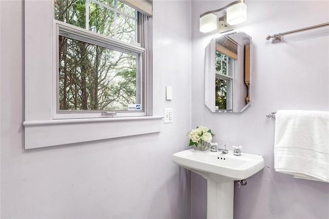 bathroom with a sink