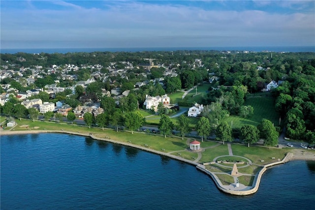 2 Harbor View Dr, Newport, RI 02840 - drone / aerial view featuring a water view