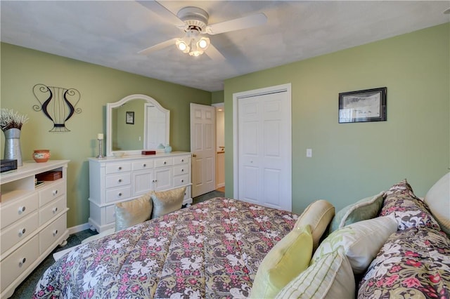 30 Rock Ridge Rd, Westerly, RI 02891 - carpeted bedroom with baseboards and ceiling fan
