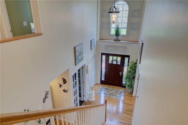 30 Rock Ridge Rd, Westerly, RI 02891 - foyer with a high ceiling and wood finished floors