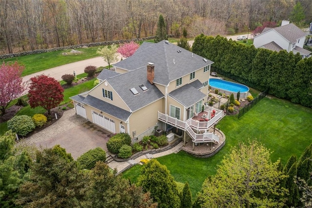 30 Rock Ridge Rd, Westerly, RI 02891 - birds eye view of property featuring a wooded view