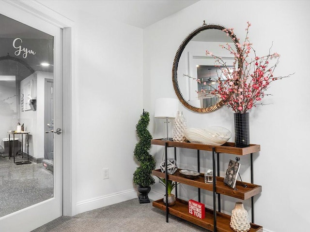 120 S Rd, East Greenwich, RI 02818 - hall featuring carpet and baseboards