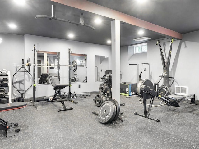 120 S Rd, East Greenwich, RI 02818 - gym featuring recessed lighting and visible vents