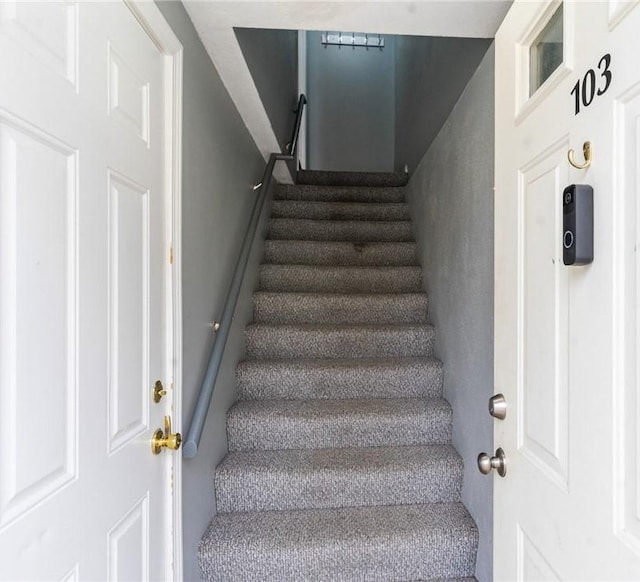 view of stairs