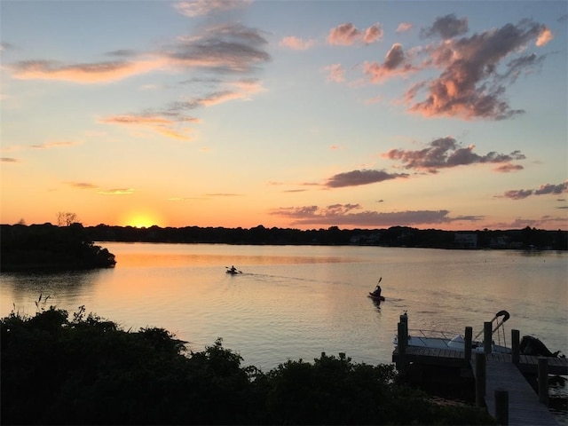 183 Twin Peninsula Ave, South Kingstown, RI 02879 - water view featuring a dock