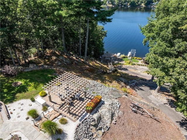 465 Camp Dixie Rd, Burrillville, RI 02859 - birds eye view of property with a water view