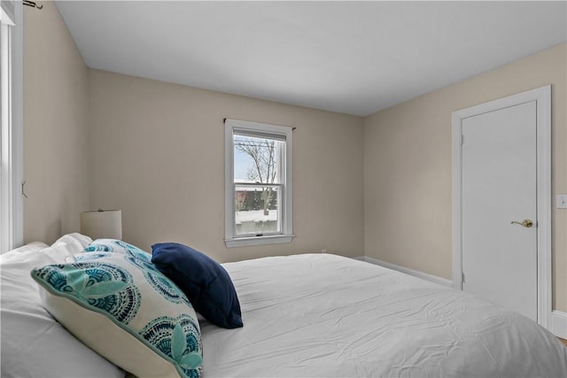 bedroom with baseboards