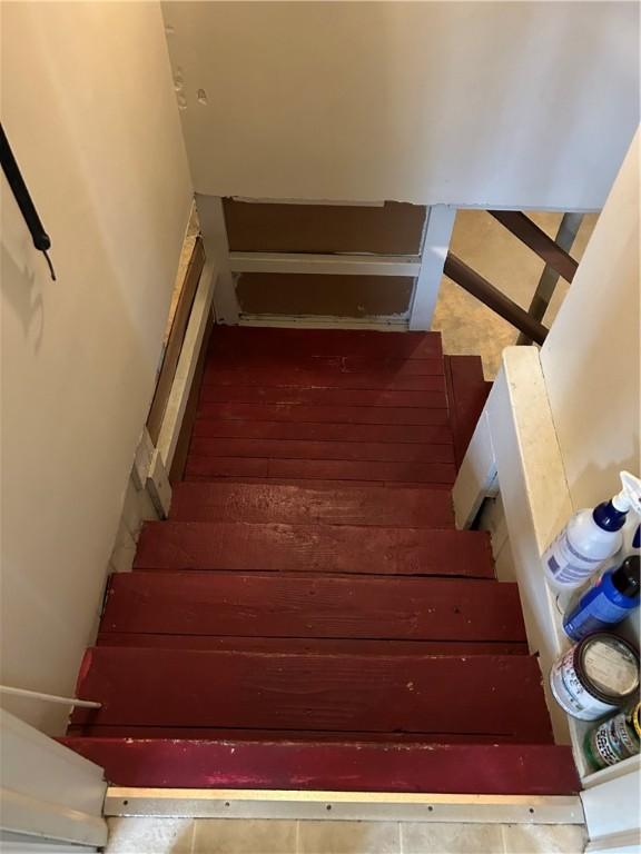 view of stairs