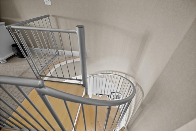 view of stairway