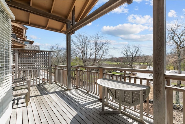 view of wooden terrace
