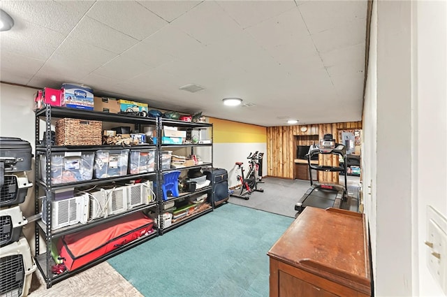view of storage room