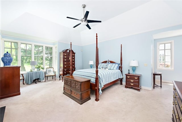 29 Reliance Dr, Bristol, RI 02809 - bedroom featuring light colored carpet, baseboards, and a ceiling fan