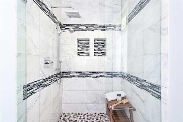 29 Reliance Dr, Bristol, RI 02809 - bathroom featuring a shower stall