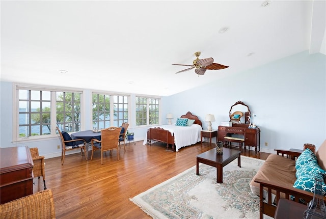 29 Reliance Dr, Bristol, RI 02809 - bedroom with vaulted ceiling and light wood-style flooring