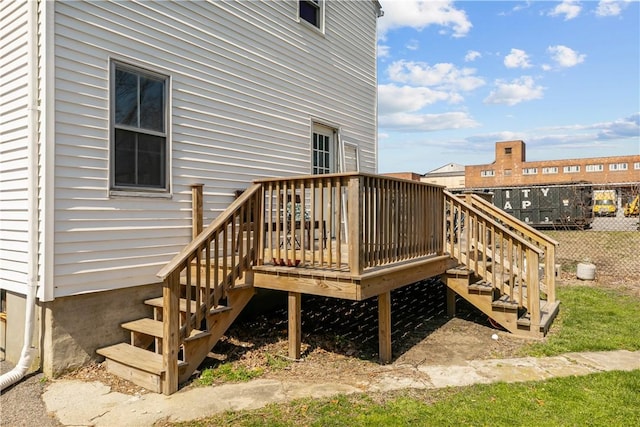 deck with fence