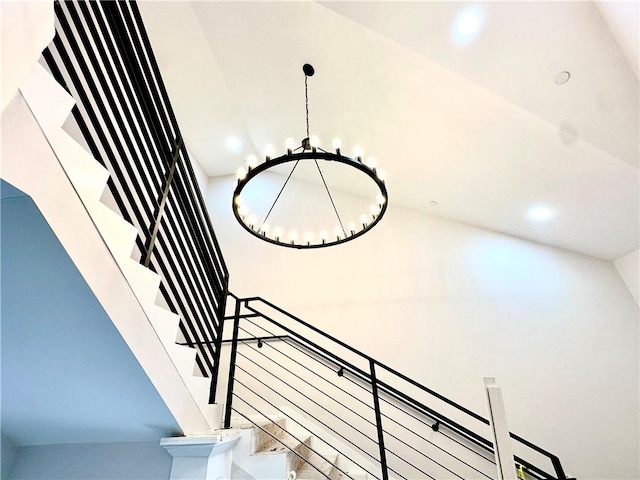 0 Greenwich Blvd Unit 203, East Greenwich, RI 02818 - staircase with a chandelier