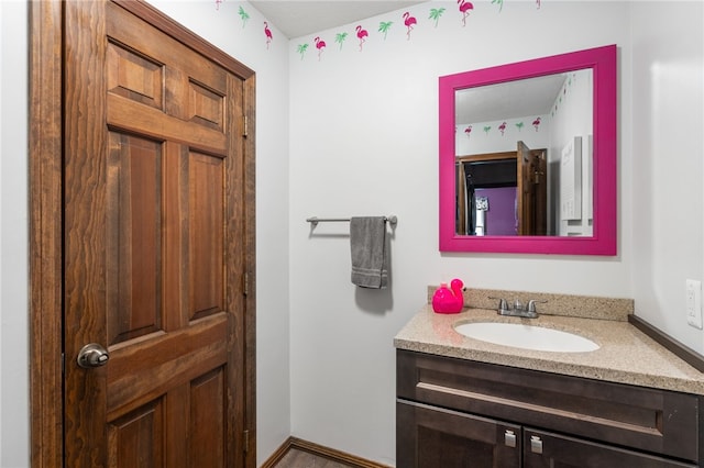 bathroom featuring vanity