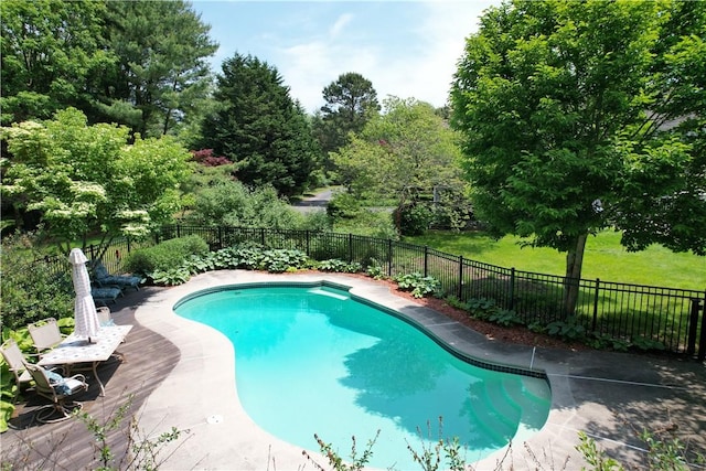 50 Intrepid Ln, Jamestown, RI 02835 - view of swimming pool featuring view of scattered trees