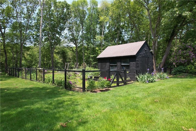 50 Intrepid Ln, Jamestown, RI 02835 - view of yard with an outdoor structure