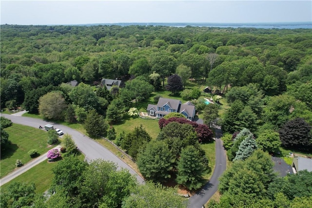 50 Intrepid Ln, Jamestown, RI 02835 - bird's eye view of a heavily wooded area
