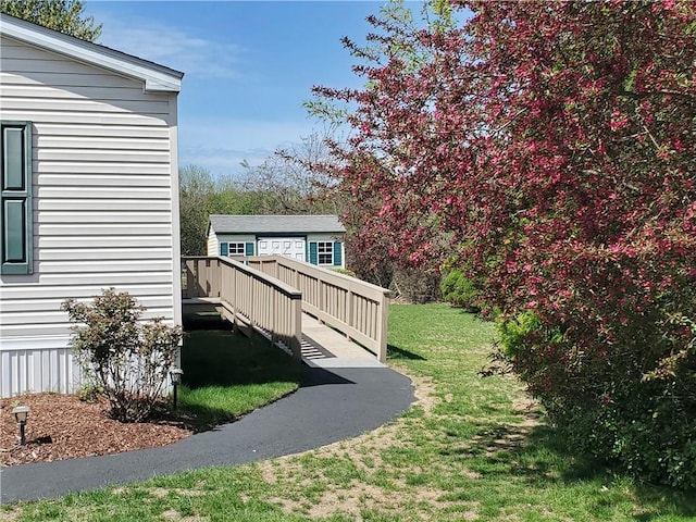 65 Wright Way, Coventry, RI 02816 - view of yard with a deck