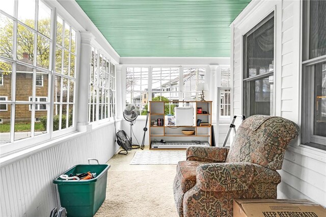 view of sunroom / solarium
