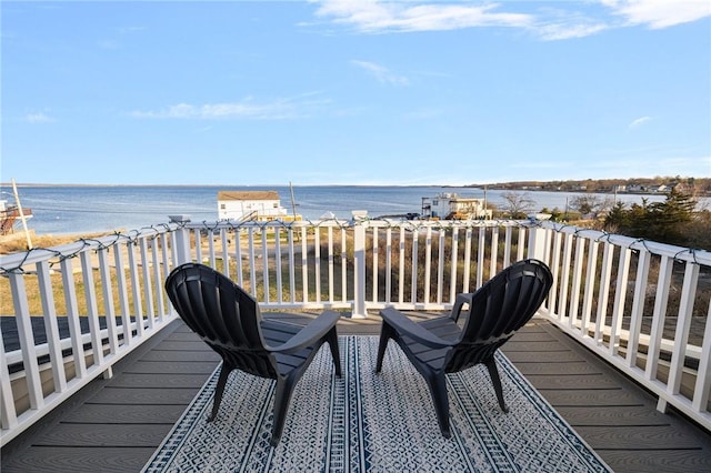 57 Foster St, Warwick, RI 02889 - wooden terrace with a water view