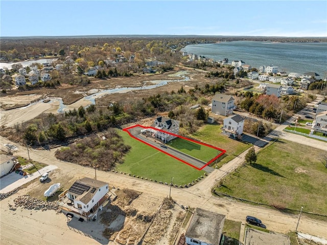 57 Foster St, Warwick, RI 02889 - drone / aerial view featuring a water view