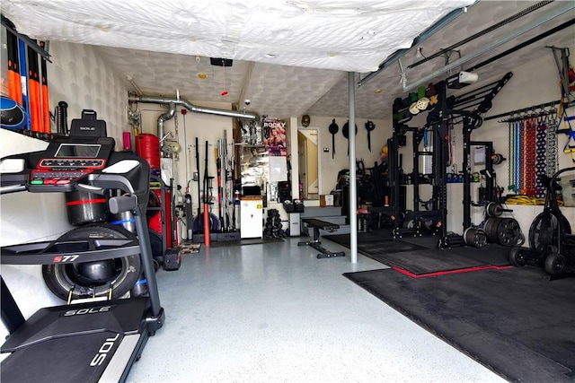 1 Augusta St, Providence, RI 02908 - exercise room with a garage