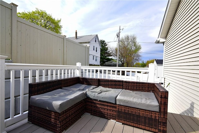 1 Augusta St, Providence, RI 02908 - deck featuring an outdoor hangout area