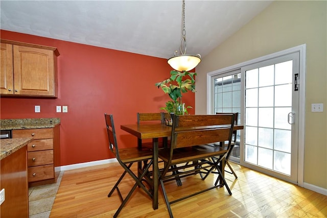 1 Augusta St, Providence, RI 02908 - dining room featuring plenty of natural light, light wood finished floors, and lofted ceiling