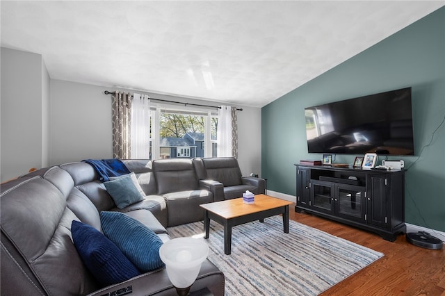 136 Wilde Field Dr, Warwick, RI 02889 - living area with baseboards and wood finished floors