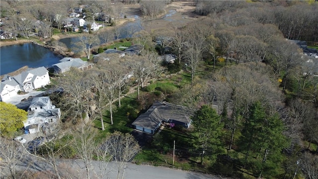 63 Duck Cove Rd, North Kingstown, RI 02852 - bird's eye view featuring a water view