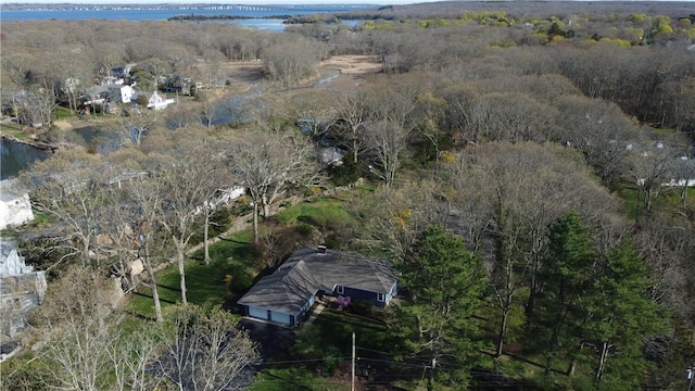 63 Duck Cove Rd, North Kingstown, RI 02852 - drone / aerial view with a water view