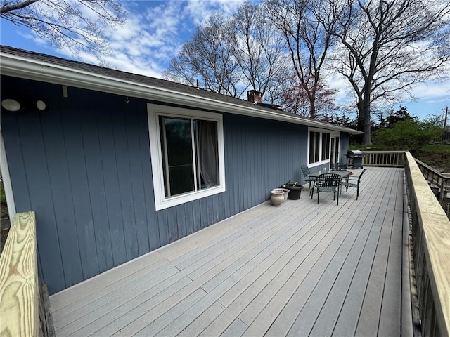 63 Duck Cove Rd, North Kingstown, RI 02852 - deck featuring outdoor dining space