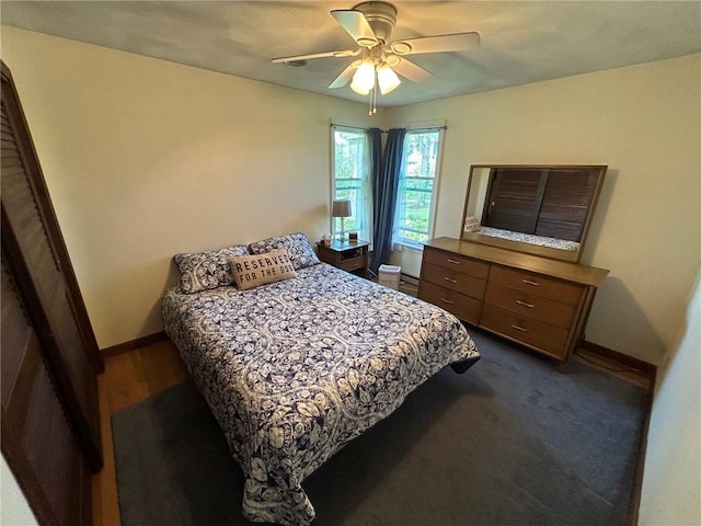 63 Duck Cove Rd, North Kingstown, RI 02852 - bedroom with baseboards and ceiling fan