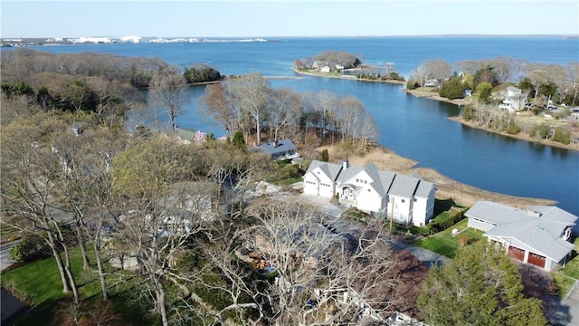 63 Duck Cove Rd, North Kingstown, RI 02852 - bird's eye view with a water view