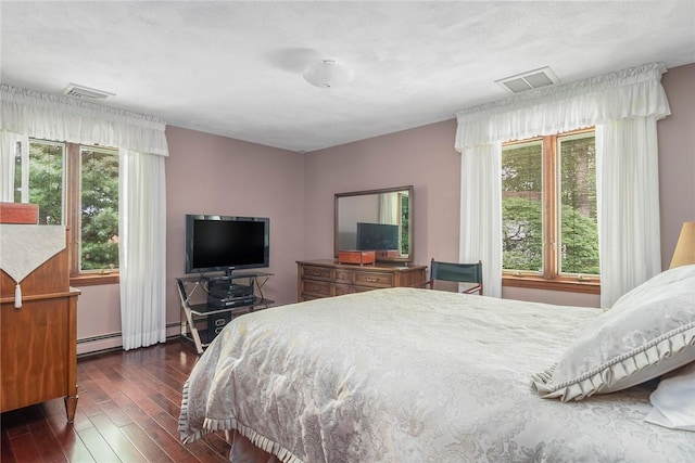 10 Oak Hill Dr, Lincoln, RI 02865 - bedroom featuring visible vents, baseboard heating, and multiple windows