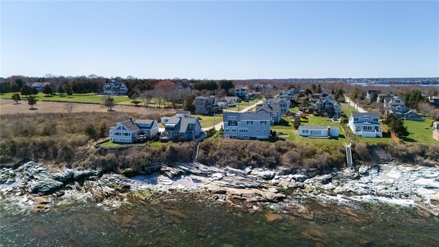 drone / aerial view with a residential view