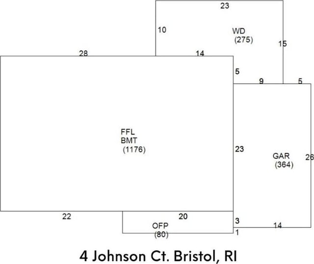 4 Johnson Ct, Bristol, RI 02809 - home floor plan