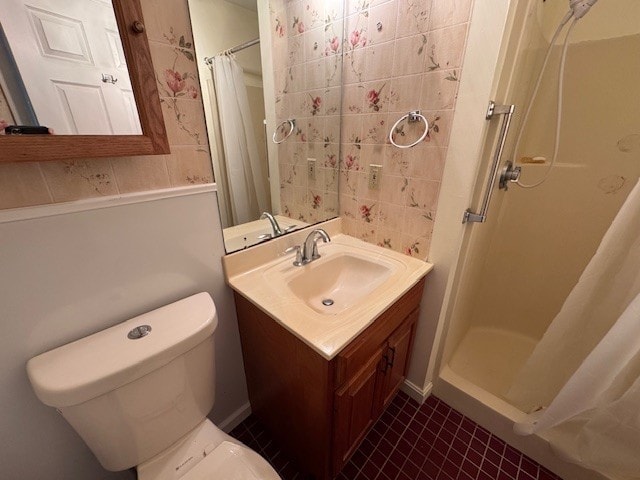 140 High St Unit 108, Westerly, RI 02891 - full bath with toilet, tile patterned flooring, a shower stall, and vanity