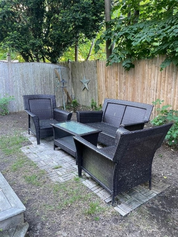 6 Gillies Ct, Newport, RI 02840 - fenced backyard featuring a patio