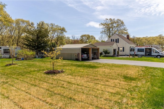 132 Bakers Creek Rd, Warwick, RI 02886 - view of yard with driveway