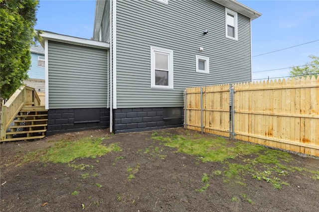 exterior space with fence