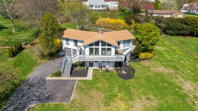 drone / aerial view