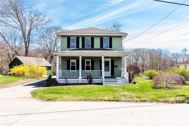 141 Canal St, Westerly, RI 02891 - view of front of home featuring a porch and a front yard
